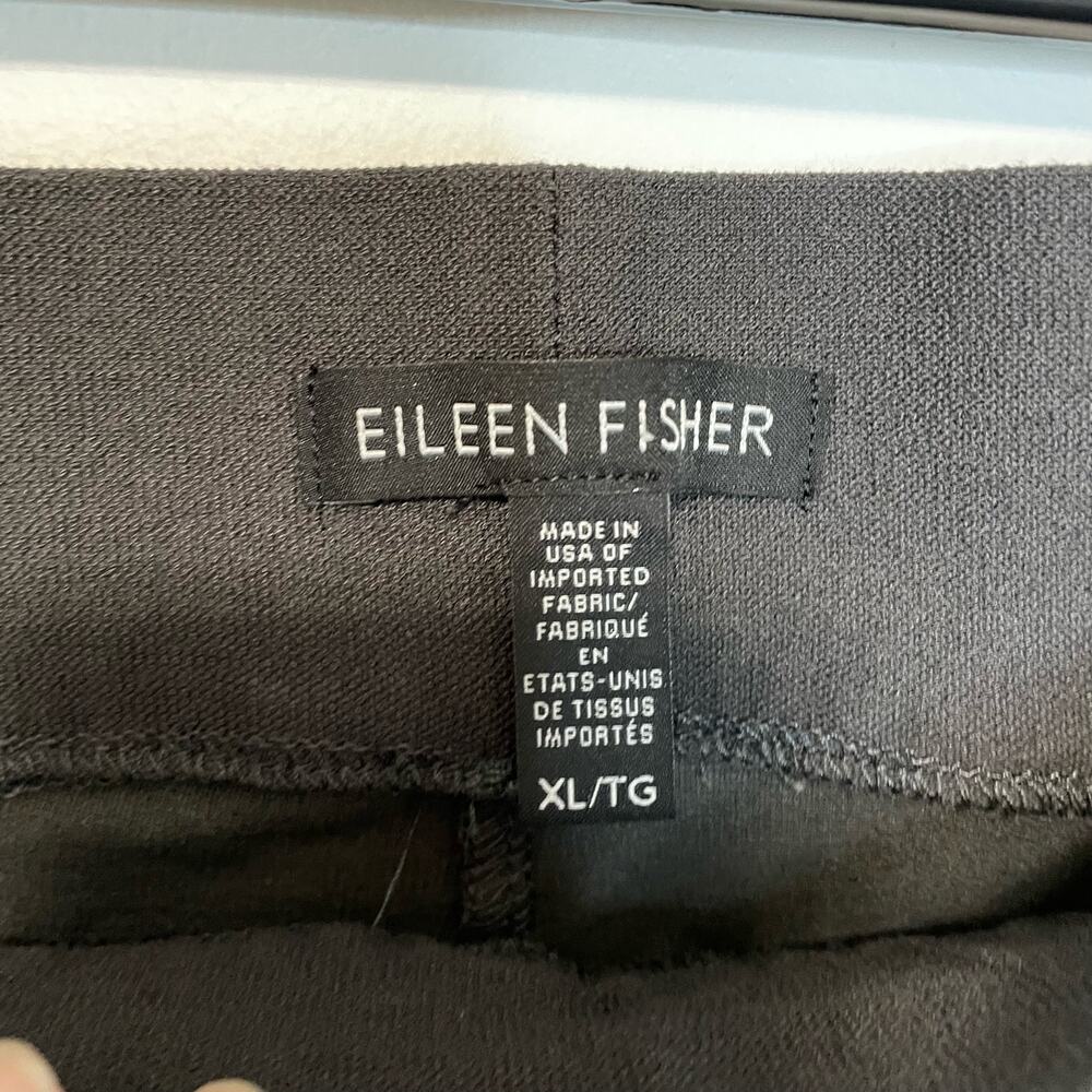 Eileen Fisher Gray Pants XL Womens Pull On Casual Career Lightweight - Picture 6 of 7